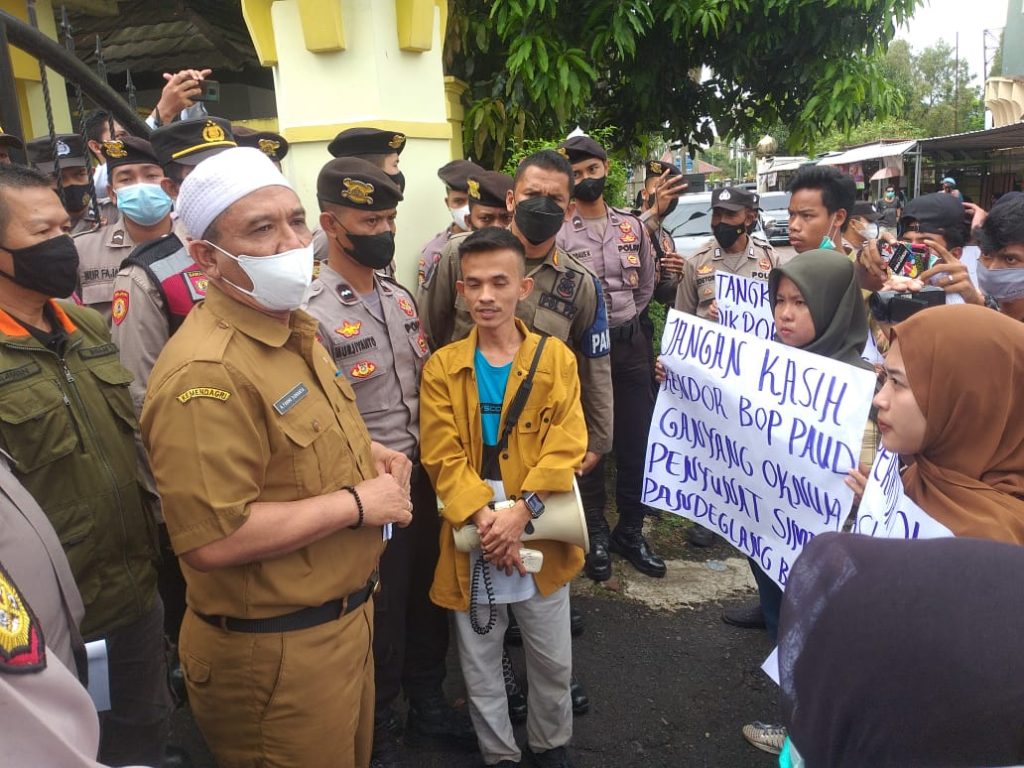 Dugaan Penyunatan BOP PAUD, Mahasiswa Desak Inspektorat Tuntaskan Pemeriksaan Mr. M