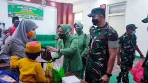 Hore, Puluhan Anak Ikut Sunat Gratis di Kodim 0601/Pandeglang Dapat Hadiah