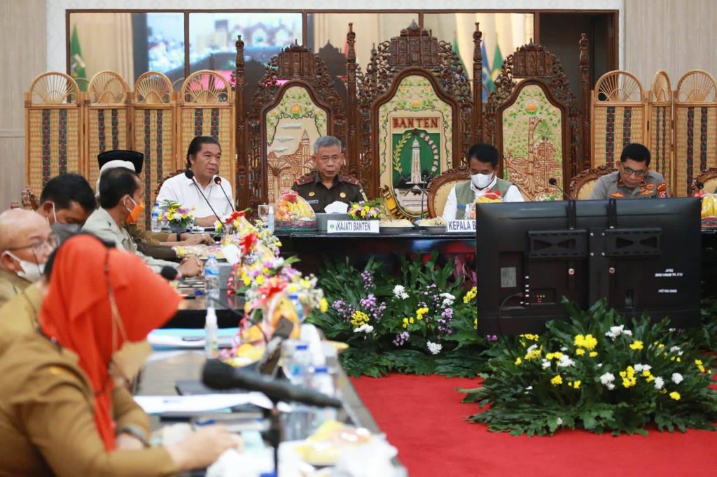 Rakor dengan BNPB, Pemprov Banten Sampaikan Berbagai Program Penanganan PMK