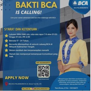 Siapkan Berkasnya, Bank BCA Lagi Ada Lowongan Loh