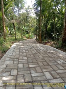 Petani Desa Sukamulya Kecamatan Mekarjaya Senang Jalan Usaha Taninya Dibangun