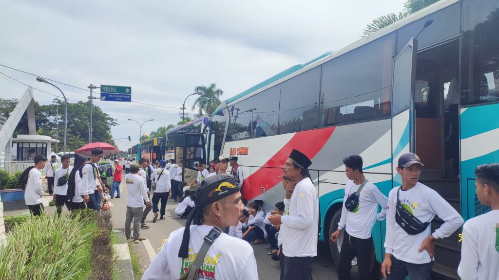 Ribuan Pesilat Asal Kabupaten Pandeglang ‘Geruduk’ Jakarta
