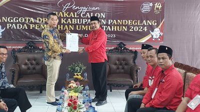 Resmi Daftarkan 50 Bacaleg, PDI-P Pandeglang Optimis Raih Sembilan Kursi
