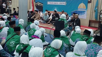 Calhaj Kabupaten Pandeglang Kloter Tiga Diberangkatkan