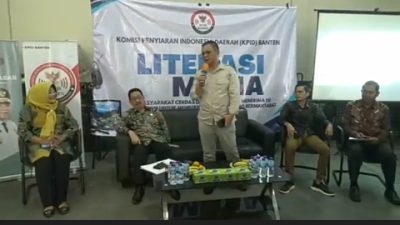 Foto KPID Banten saat menggelar kegiatan literasi media di Kota Tangerang (Istimewa)