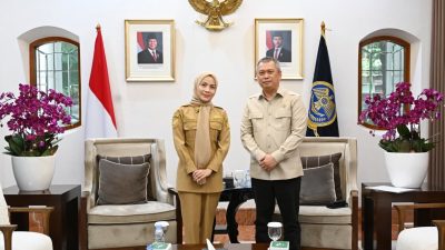Temui Menhub, Bupati Serang Minta Perbaikan PJU di Jalan Nasional
