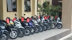 Delapan Tersangka Curanmor Dibekuk Polres Pandeglang, 16 Motor Diamankan