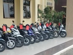 Delapan Tersangka Curanmor Dibekuk Polres Pandeglang, 16 Motor Diamankan