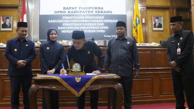 DPRD Kabupaten Serang Sahkan Perubahan Perda Pajak dan Retribusi, Target PAD Naik