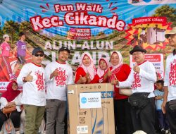 Semarak HUT ke-81 RI, LamiPak Bersama 13 Desa di Cikande Gelar Jalan Sehat dan Doorprize