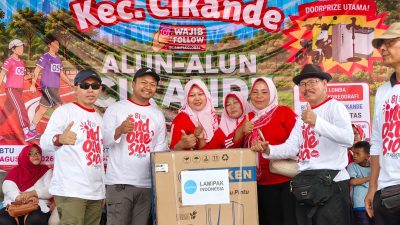 Semarak HUT ke-81 RI, LamiPak Bersama 13 Desa di Cikande Gelar Jalan Sehat dan Doorprize