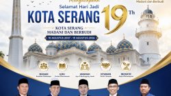 DPRD Kota Serang Mengucapkan Selamat Hari Jadi Kota Serang yang ke-19 Tahun