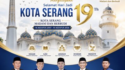 DPRD Kota Serang Mengucapkan Selamat Hari Jadi Kota Serang yang ke-19 Tahun